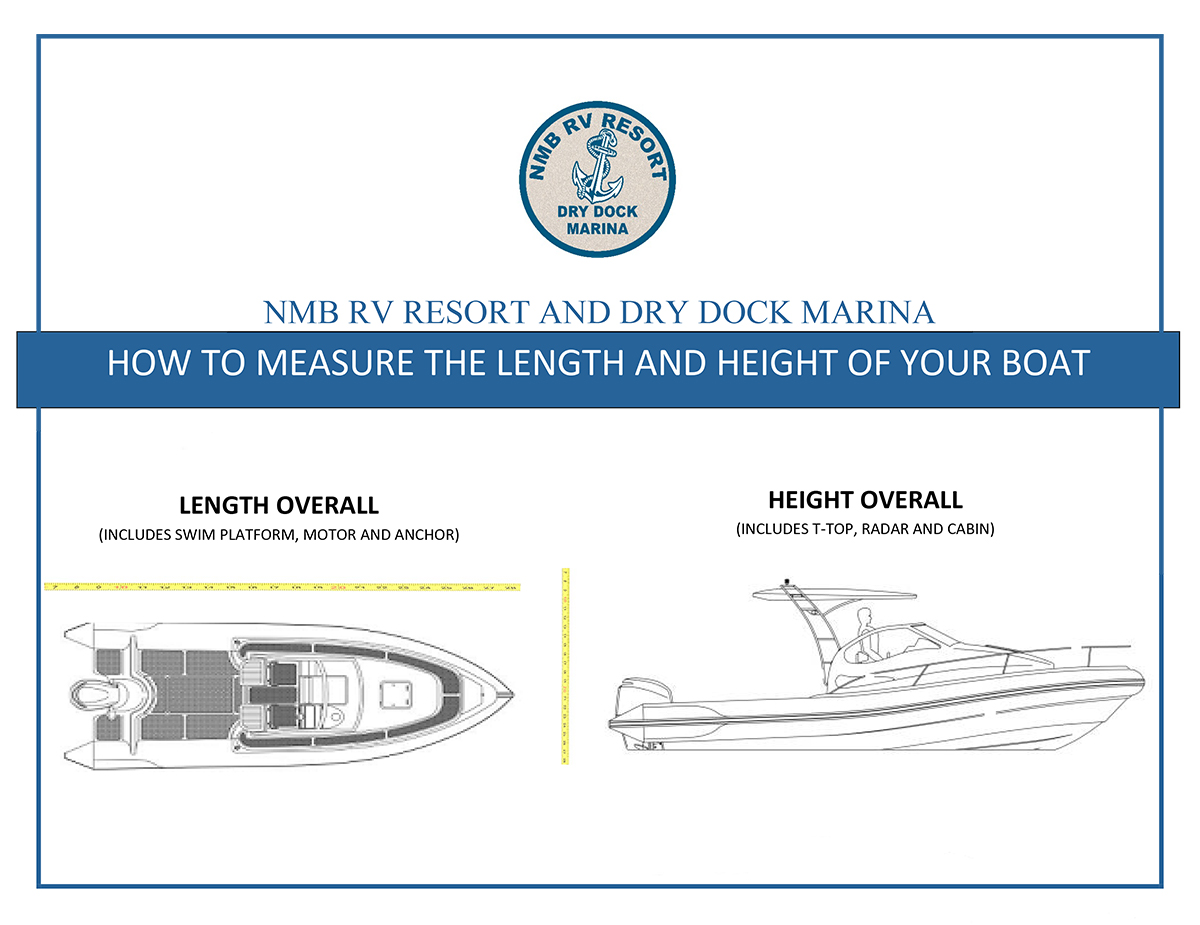 Boat Measurement North Myrtle Beach RV Resort and Dry Dock